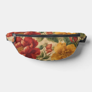 Watercolor Vintage Floral Trendy Collection Bum Bags
