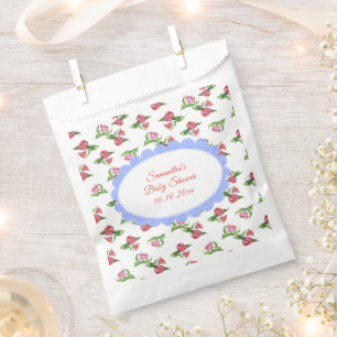 Watercolor vintage Flowers Baby Shower  Favour Bags