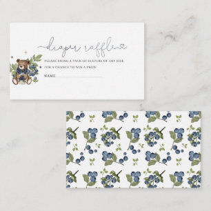 Watercolor Vintage Teddy Berry Sweet   baby shower Enclosure Card