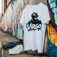 Watercolor Virgo Graffiti Airbrush Zodiac Design