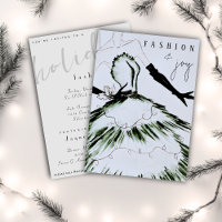 Watercolor Vogue Holiday Fashion Show
