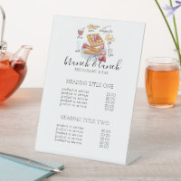 Watercolor Waffle logo recipe restaurant