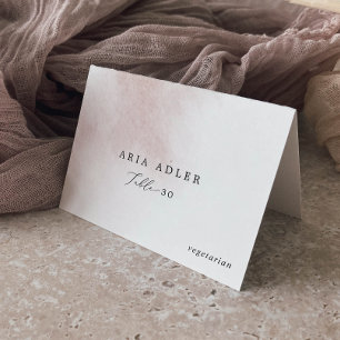 Watercolor Wash   Blush Menu Option Place Cards