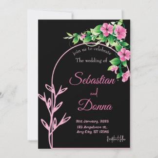 Watercolor Wash | Purple The Wedding Of Invitation