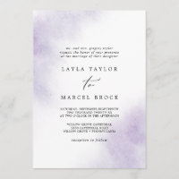 Watercolor Wash | Purple Traditional Wedding