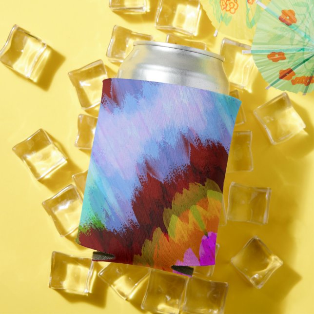 Watercolor waterfall, nature 2 can cooler (In Situ Summer)