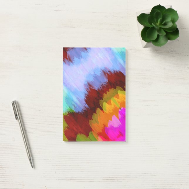 Watercolor waterfall, nature 2 post-it notes (Office)