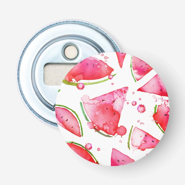Watercolor Watermelon 1 Bottle Opener (Front)
