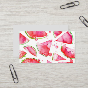 Watercolor Watermelon 1 Business Card