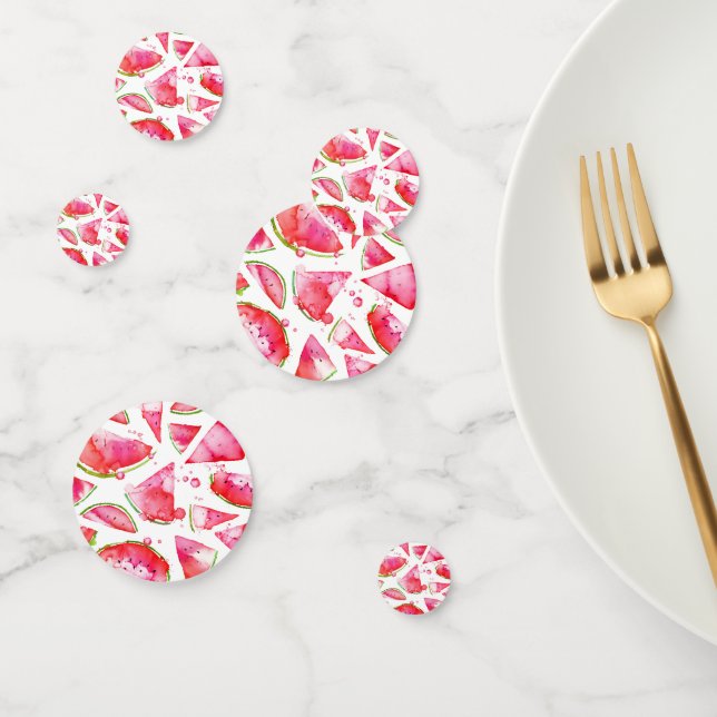 Watercolor Watermelon 1 Confetti (Group)