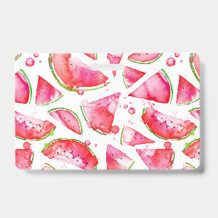 Watercolor Watermelon 1 ID Badge