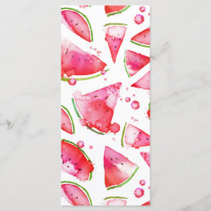 Watercolor Watermelon 1 Menu