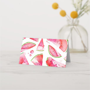 Watercolor Watermelon 1 Place Card