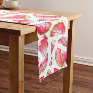 Watercolor Watermelon 1 Short Table Runner