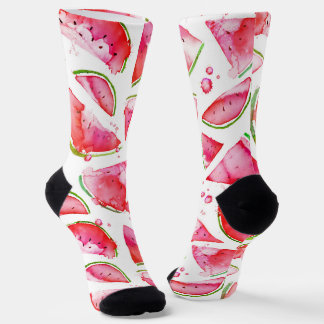 Watercolor Watermelon 1 Socks