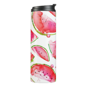 Watercolor Watermelon 1 Thermal Tumbler