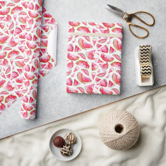 Watercolor Watermelon 1 Wrapping Paper (Crafts)