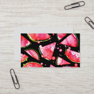 Watercolor Watermelon 2 Business Card