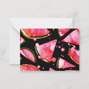 Watercolor Watermelon 2 Card