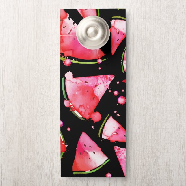 Watercolor Watermelon 2 Door Hanger (On Knob)