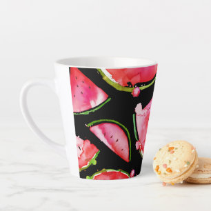 Watercolor Watermelon 2 Latte Mug