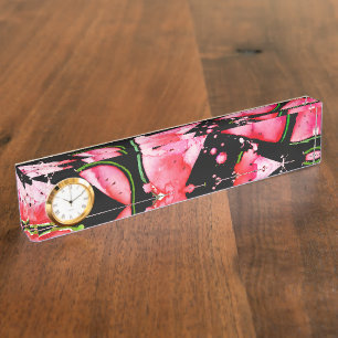 Watercolor Watermelon 2 Nameplate