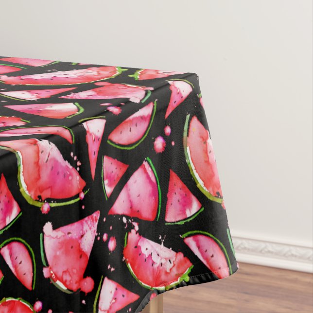 Watercolor Watermelon 2 Tablecloth (In Situ)
