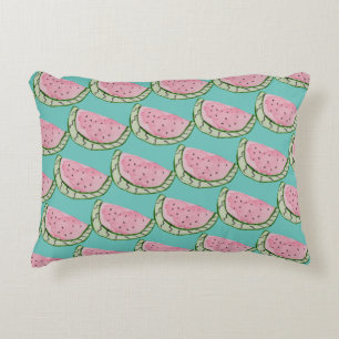 Watercolor Watermelon Doodles Painted Pattern    Decorative Cushion