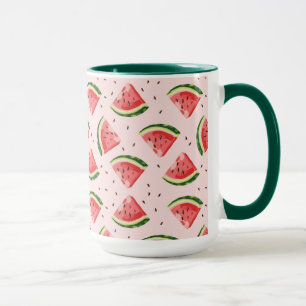 Watercolor Watermelon Fruit Pattern Mug