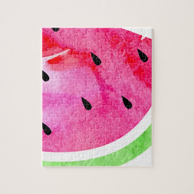 Watercolor Watermelon Jigsaw Puzzle (Vertical)