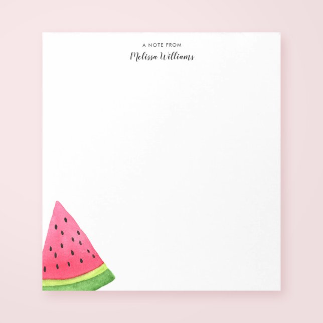 Watercolor Watermelon Personalised Notepad (Creator Uploaded)