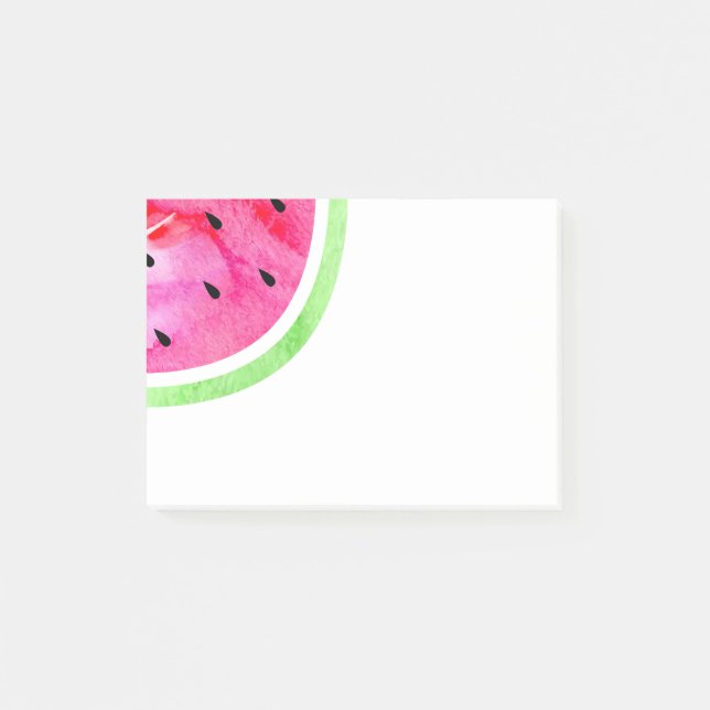 Watercolor Watermelon Post-it Notes (Front)