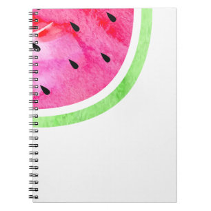 Watercolor Watermelon Spiral Notebook