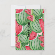 Watercolor Watermelon Thank You
