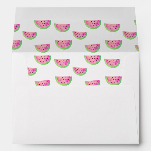 Watercolor Watermelons Envelopes (Back (Bottom))