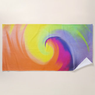 Watercolor Wave - Beach Towel