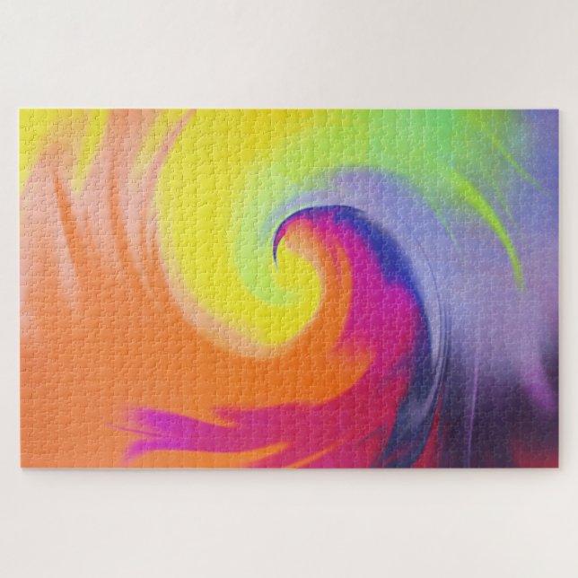Watercolor Wave - Puzzle (Horizontal)