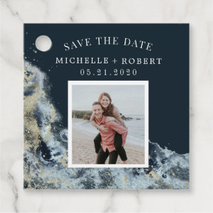 watercolor waves coastal save the date photo  favo favour tags