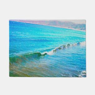 Watercolor Waves Doormat