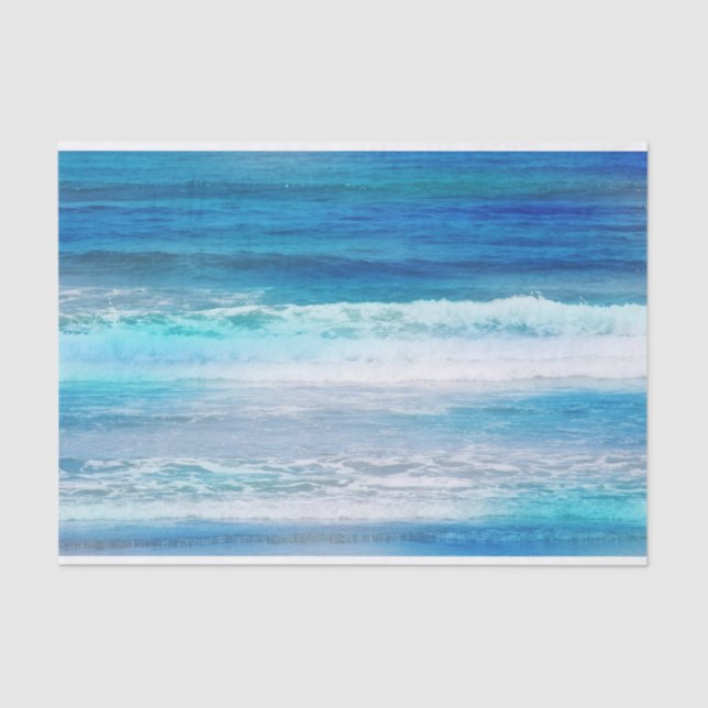 Watercolor Waves Tissue Paper (Front)