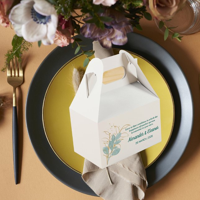 Watercolor Wedding Favour Box (Creator Uploaded)