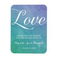 Watercolor Wedding Favour