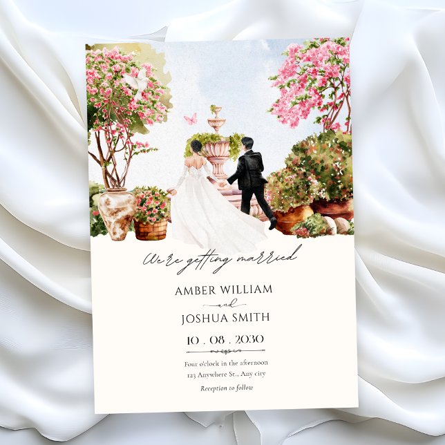 Watercolor wedding garden  invitation (Creator Uploaded)
