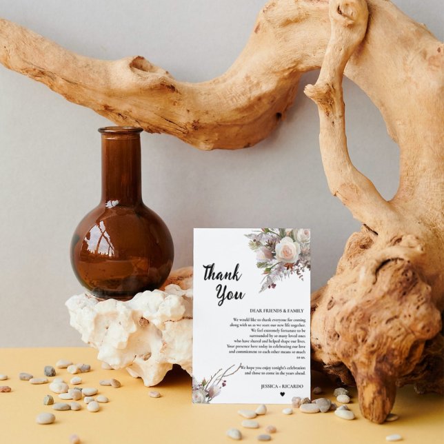 Watercolor  wedding guess table thank you card (Creator Uploaded)