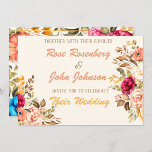 Watercolor Wedding Invitation