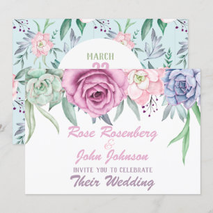 Watercolor Wedding Invitation