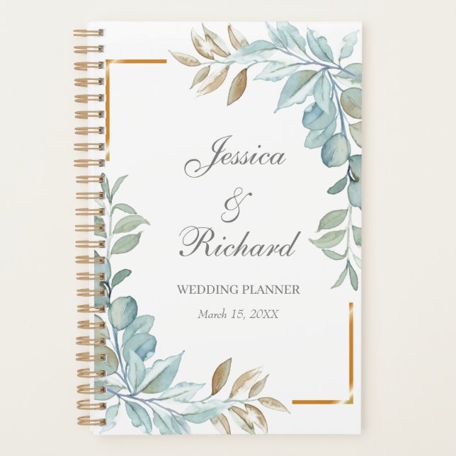 Watercolor Wedding Planner (Front)