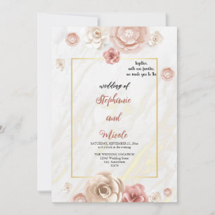 watercolor weddins invitations