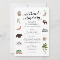 Watercolor Weekend in the Woods Itinerary