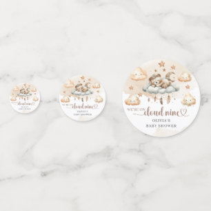 Watercolor we're on cloud nine copper ivory bear confetti